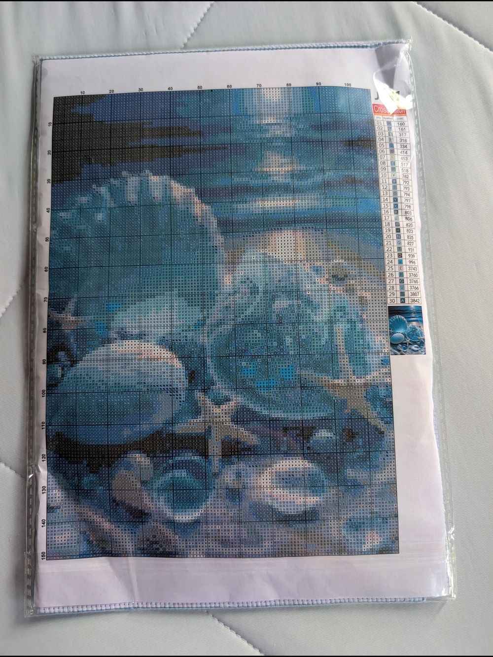 Amazon Seashell Stamped Cross Stich (NWT)